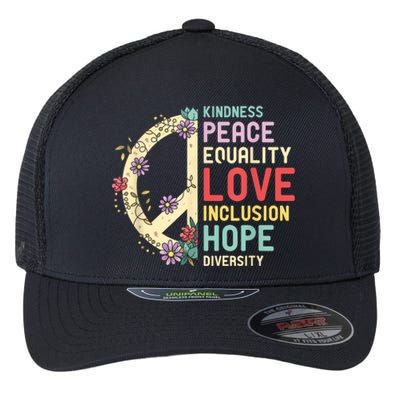 Human Rights Kindness Peace Equality Inclusion Diversity Flexfit Unipanel Trucker Cap