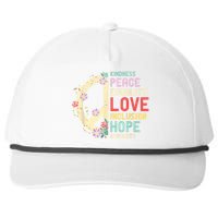 Human Rights Kindness Peace Equality Inclusion Diversity Snapback Five-Panel Rope Hat