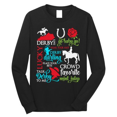 Horse Racing Kentucky Crowd Favorite Derby Long Sleeve Shirt