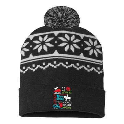 Horse Racing Kentucky Crowd Favorite Derby USA-Made Snowflake Beanie