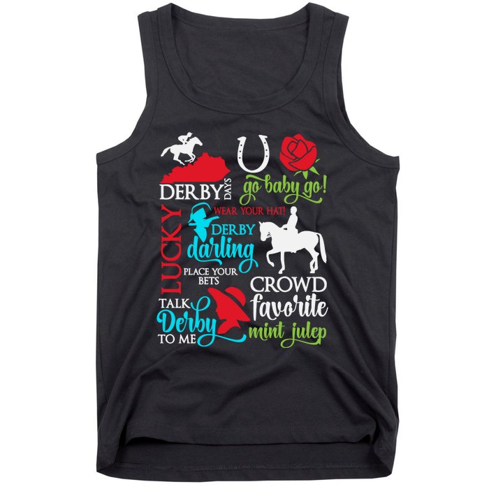 Horse Racing Kentucky Crowd Favorite Derby Tank Top