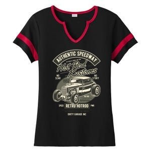 Hot Rod Kustoms Speedway Ladies Halftime Notch Neck Tee