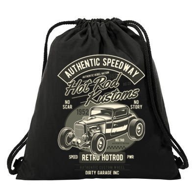 Hot Rod Kustoms Speedway Drawstring Bag