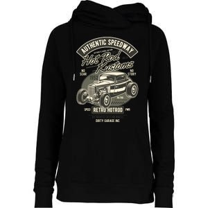 Hot Rod Kustoms Speedway Womens Funnel Neck Pullover Hood