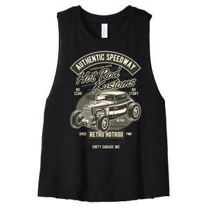 Hot Rod Kustoms Speedway Women's Racerback Cropped Tank