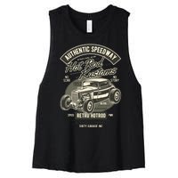 Hot Rod Kustoms Speedway Women's Racerback Cropped Tank