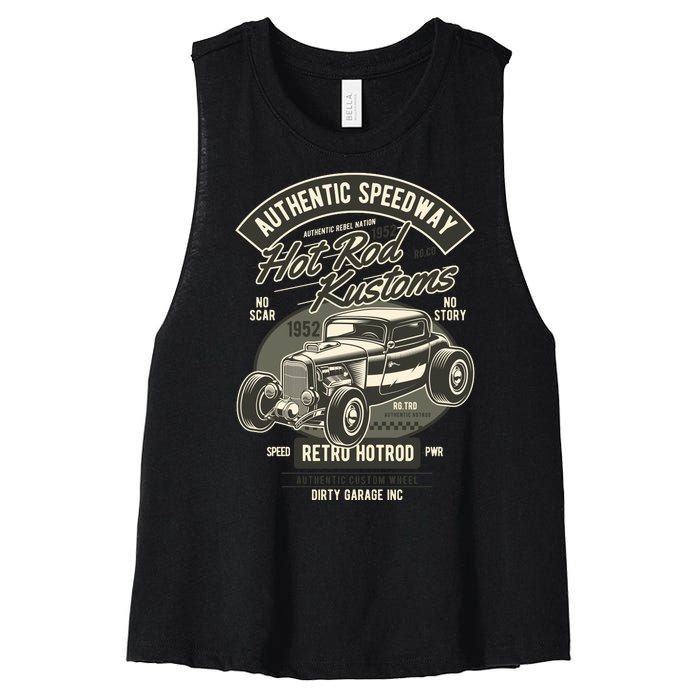 Hot Rod Kustoms Speedway Women's Racerback Cropped Tank