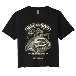 Hot Rod Kustoms Speedway Women's Crop Top Tee