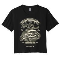 Hot Rod Kustoms Speedway Women's Crop Top Tee