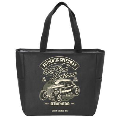 Hot Rod Kustoms Speedway Zip Tote Bag