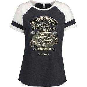 Hot Rod Kustoms Speedway Enza Ladies Jersey Colorblock Tee