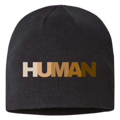 Human Rights Kindness Peace Equality Inclusion Melanin Love Gift Sustainable Beanie