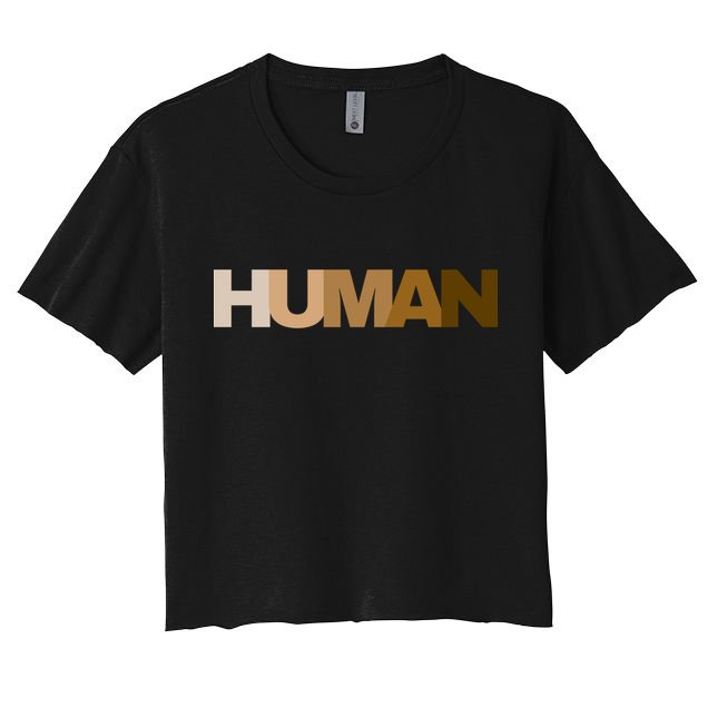 Human Rights Kindness Peace Equality Inclusion Melanin Love Gift Crop Top