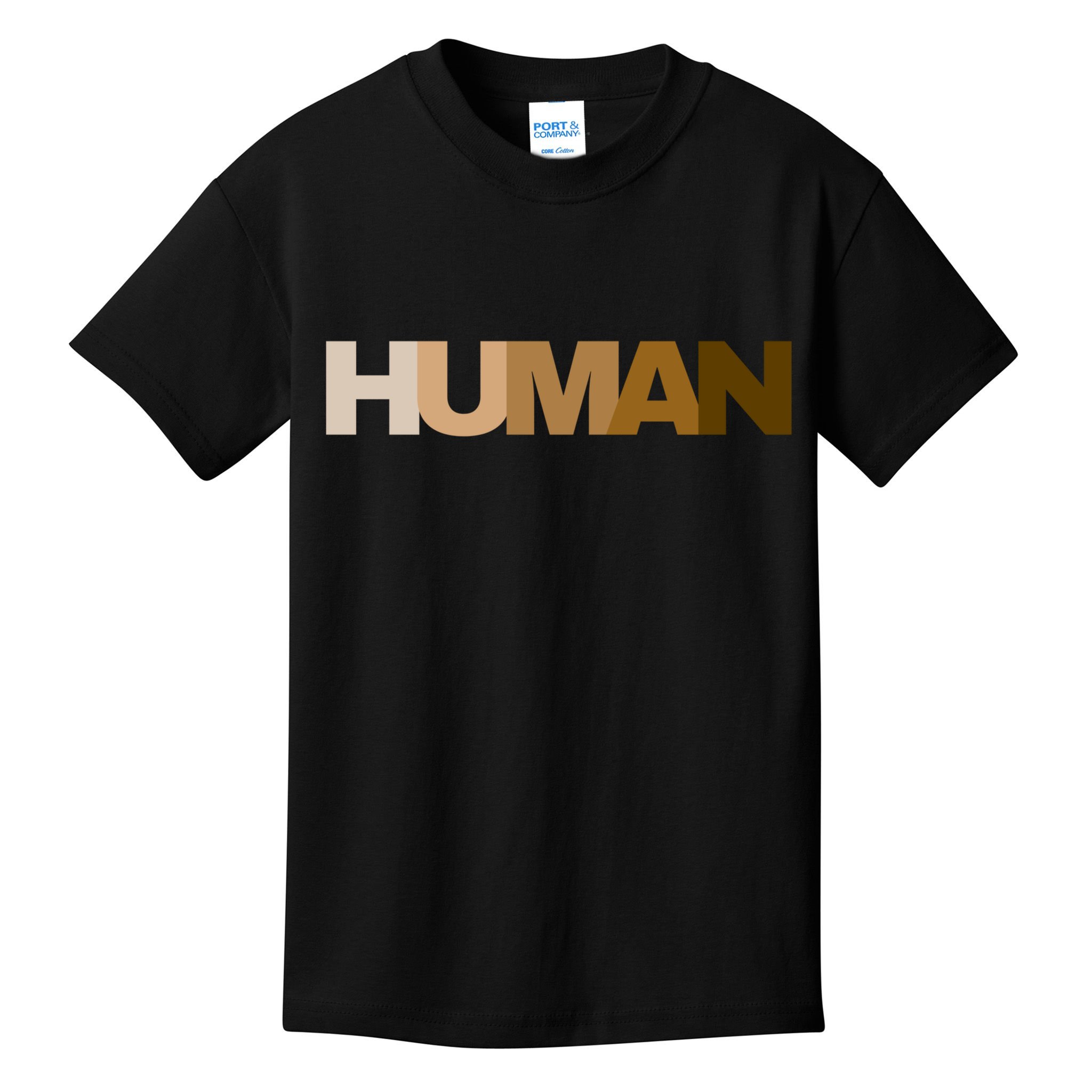 Human Rights Kindness Peace Equality Inclusion Melanin Love Gift Kids T-Shirt