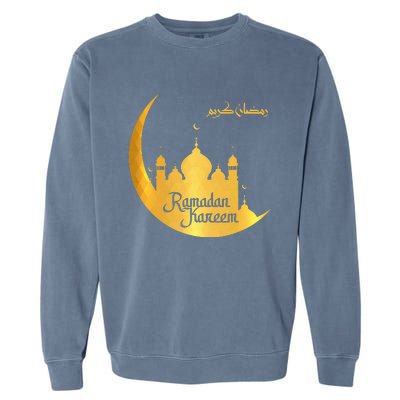 Happy Ramadan Kareem Islamic Fasting Muslims Garment-Dyed Sweatshirt