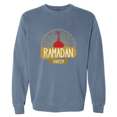 Happy Ramadan Kareem Gift Ramadan Mubarak Garment-Dyed Sweatshirt