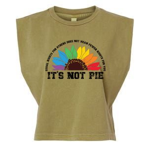 Human Rights Lgbt Pride Its Not Pie Pride Month Garment-Dyed Women's Muscle Tee