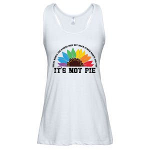 Human Rights Lgbt Pride Its Not Pie Pride Month Ladies Essential Flowy Tank