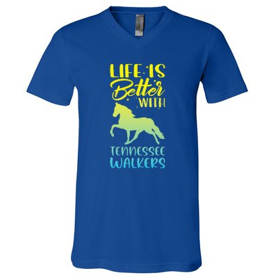 Horse Riding Life Is Better With Tennessee Walkers V-Neck T-Shirt