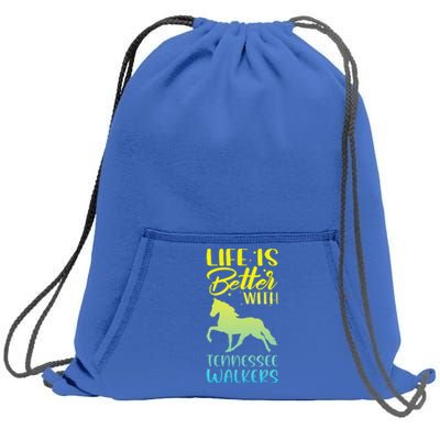 Horse Riding Life Is Better With Tennessee Walkers Sweatshirt Cinch Pack Bag