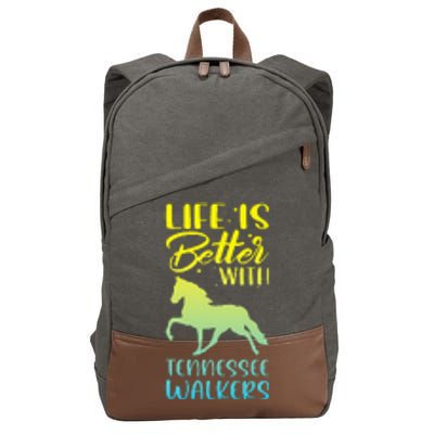 Horse Riding Life Is Better With Tennessee Walkers Cotton Canvas Backpack