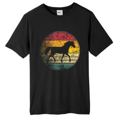 Horse Riding Love Equestrian Vintage Distressed Retro Tall Fusion ChromaSoft Performance T-Shirt