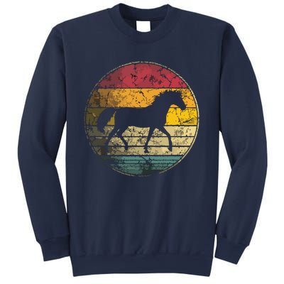 Horse Riding Love Equestrian Vintage Distressed Retro Sweatshirt