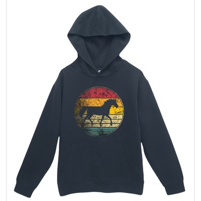 Horse Riding Love Equestrian Vintage Distressed Retro Urban Pullover Hoodie