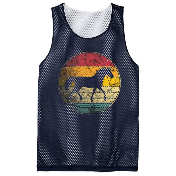 Horse Riding Love Equestrian Vintage Distressed Retro Mesh Reversible Basketball Jersey Tank