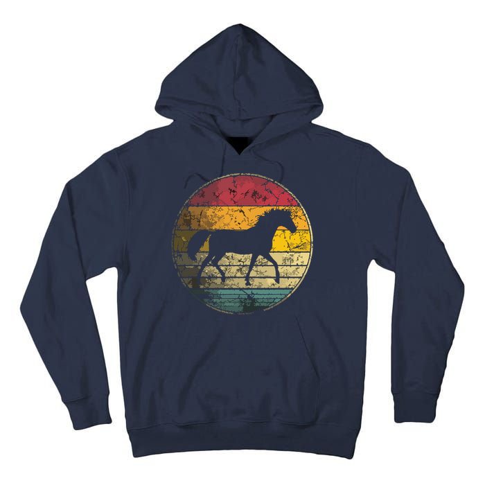 Horse Riding Love Equestrian Vintage Distressed Retro Tall Hoodie