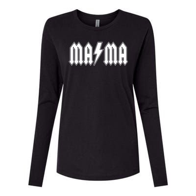 Hard Rock Mama Lightning Bolt Womens Cotton Relaxed Long Sleeve T-Shirt