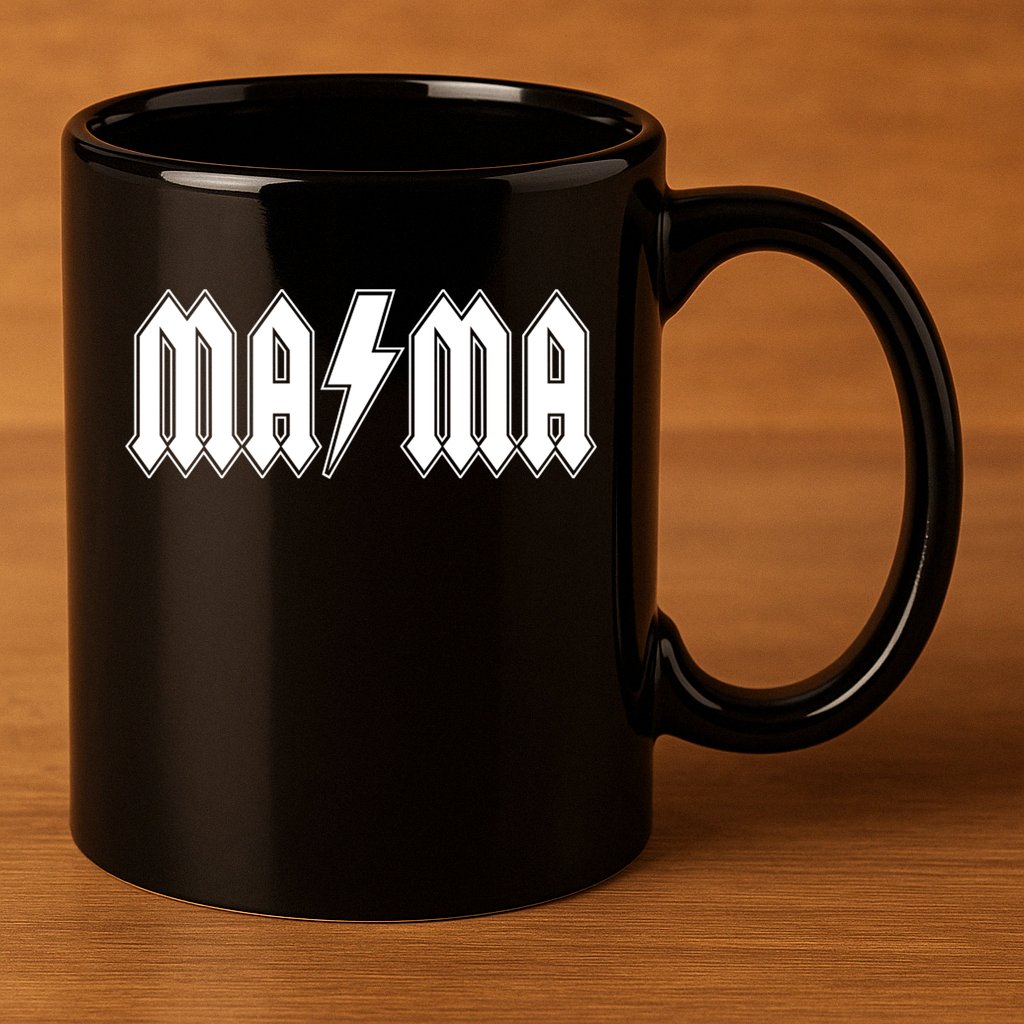 Hard Rock Mama Lightning Bolt 11oz C Handle Ceramic Mug