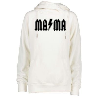 Hard Rock Mama Lightning Bolt Womens Funnel Neck Pullover Hood