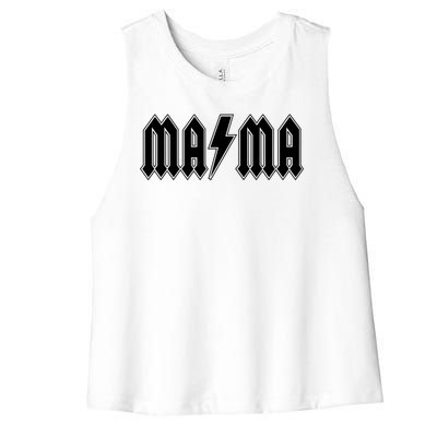 Hard Rock Mama Lightning Bolt Women's Racerback Cropped Tank