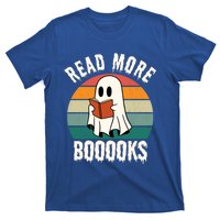 Halloween Read More Books Cute Ghost Boo Funny Retro Vintage Gift T-Shirt