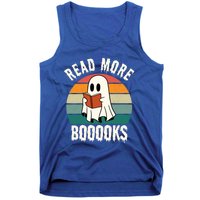 Halloween Read More Books Cute Ghost Boo Funny Retro Vintage Gift Tank Top