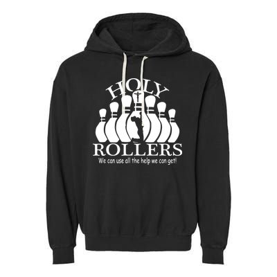 Holy Rollers Matching Bowling Team Garment-Dyed Fleece Hoodie