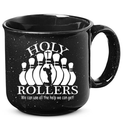 Holy Rollers Matching Bowling Team 15oz Campfire Ceramic Mug
