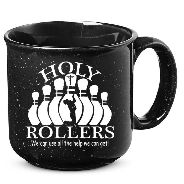 Holy Rollers Matching Bowling Team 15oz Campfire Ceramic Mug