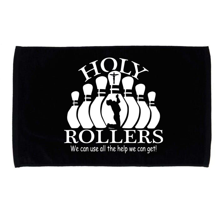 Holy Rollers Matching Bowling Team Microfiber Hand Towel
