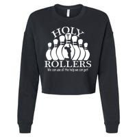 Holy Rollers Matching Bowling Team Cropped Pullover Crew