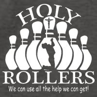 Holy Rollers Matching Bowling Team Vector Backpack