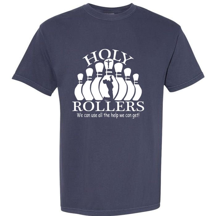 Holy Rollers Matching Bowling Team Garment-Dyed Heavyweight T-Shirt