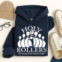 Holy Rollers Matching Bowling Team Hoodie