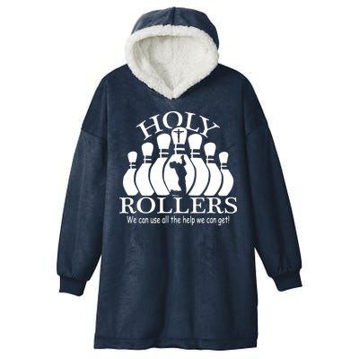 Holy Rollers Matching Bowling Team Hooded Wearable Blanket