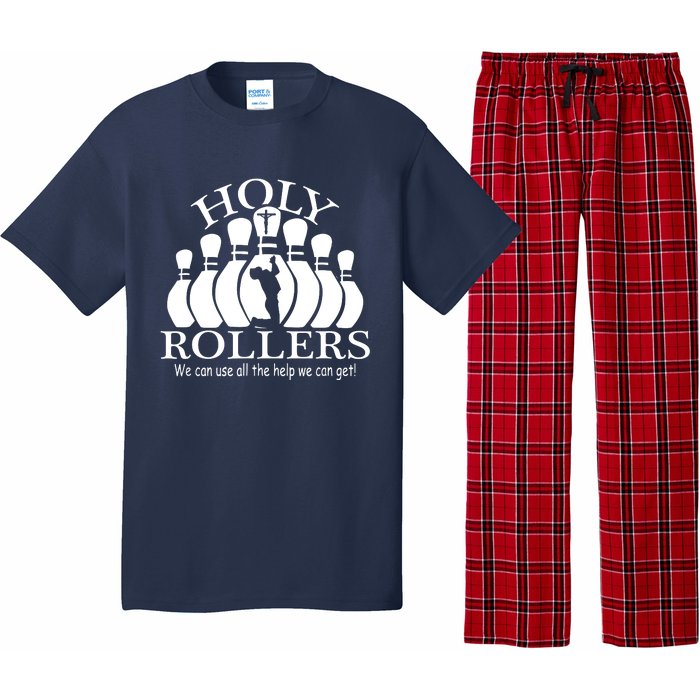 Holy Rollers Matching Bowling Team Pajama Set