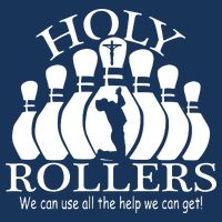 Holy Rollers Matching Bowling Team 16 in Basic Backpack