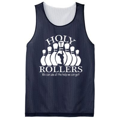 Holy Rollers Matching Bowling Team Mesh Reversible Basketball Jersey Tank