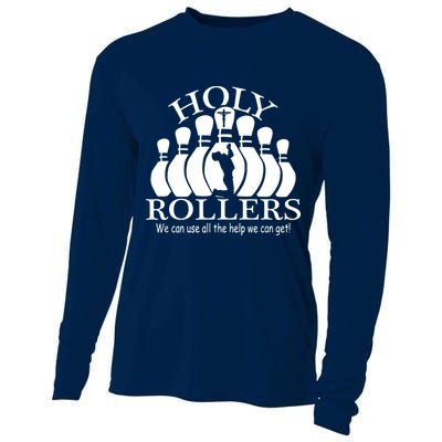 Holy Rollers Matching Bowling Team Cooling Performance Long Sleeve Crew
