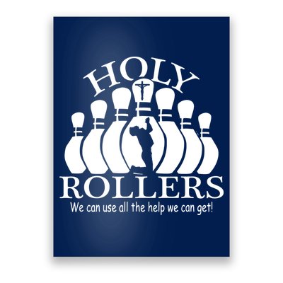Holy Rollers Matching Bowling Team Poster
